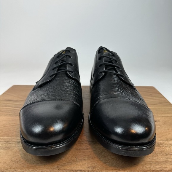 New Mens Belvedere Duke Cap Toe Oxfords Leather Black Dress Shoes Size 12 D